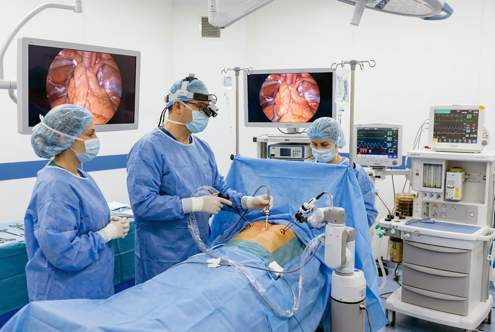 Video-Assisted Thoracoscopic Surgery (VATS) thymectomy