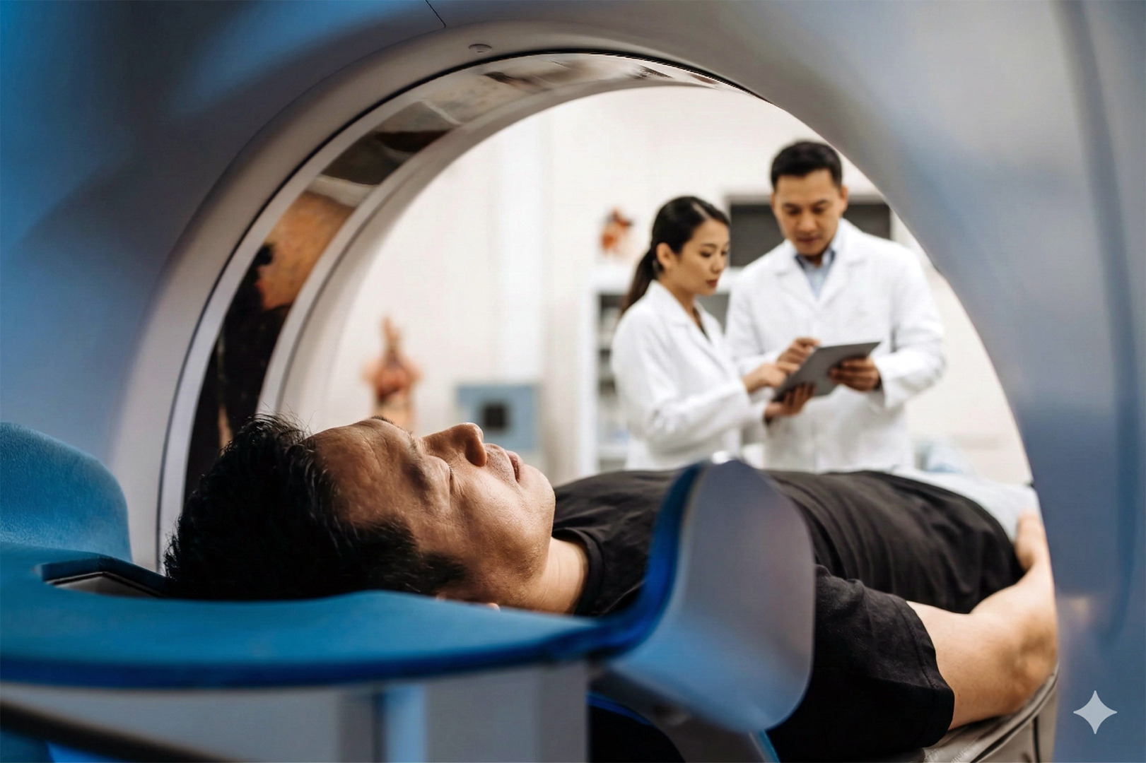 calcified lung nodule scan