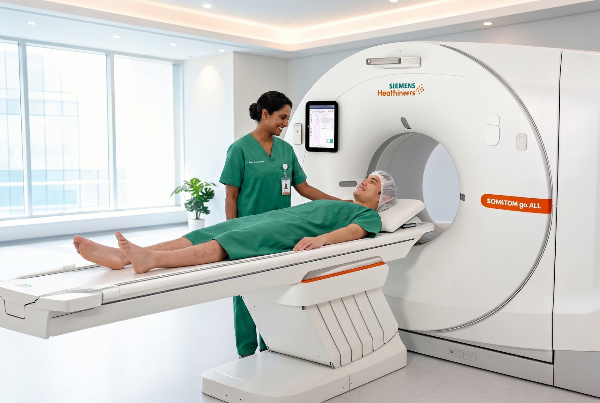 Modern Low-Dose CT (LDCT) scanner representing lung cancer screening